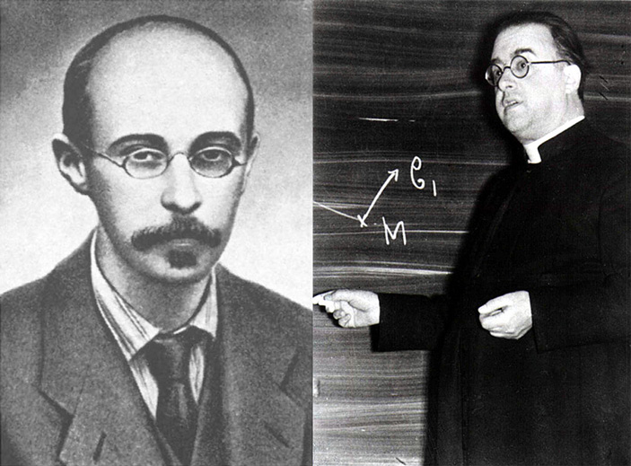 Рис. 2. Александр Фридман и Жорж Леметр