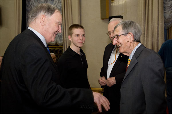 Фримен Дайсон. 23 марта 2009 года, Москва, ФИАН. Фото: фонд «Династия»