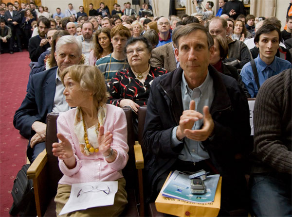 Фримен Дайсон. 23 марта 2009 года, Москва, ФИАН. Фото: фонд «Династия»